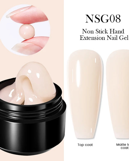 BORN PRETTY 15ml Clear Non Stick Hand Extension Gel 3D Shaping Sculpting Carving Nail Art Solid Hard Gel for Fake Nail