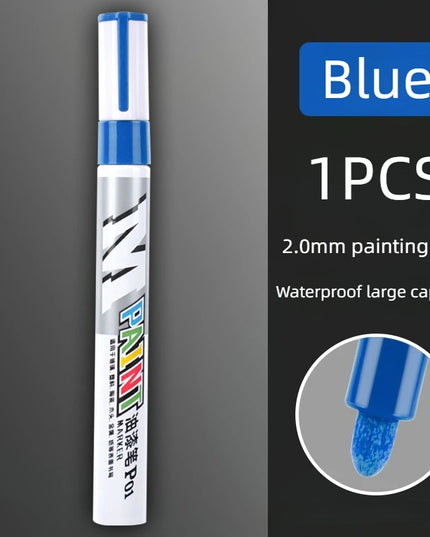 Car paint scratches repair brush pen waterproof water paint marker pen car tire tread care automotive  black white red silver