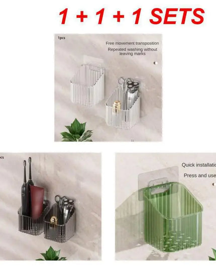 Household Storage Racks Wall-mounted No Punching No Trace Paste Multifunctional Kitchen Storage Racks Home Bathroom Accessories