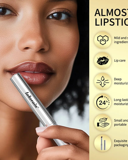 Honey Lipstick Tinted Lip Balm Sheer Lightweight Lip Stain for All Skin Moisturizing Nourishing Lipstick Pack of Black & Pink