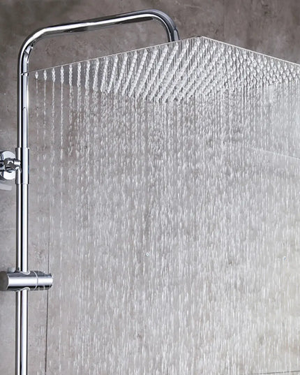 8/10/12 Inch Rainfall Shower Heads Stainless Steel Square Showerhead Ultra Thin Waterfall Shower Head Pressurized Shower Head