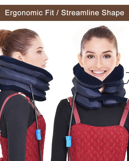 Neck Stretcher Inflatable Air Neck Traction Apparatus Device Soft Neck Cervical Collar Pillow Health Care Cervical Support Pillo