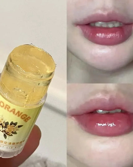 Peach Lychee Fruity Lip Balm Moisturizing Anti-Dry Anti Crack Clear Crystal Lip Balm Lip Care Mini Cute Jelly Lipstick Skin Care