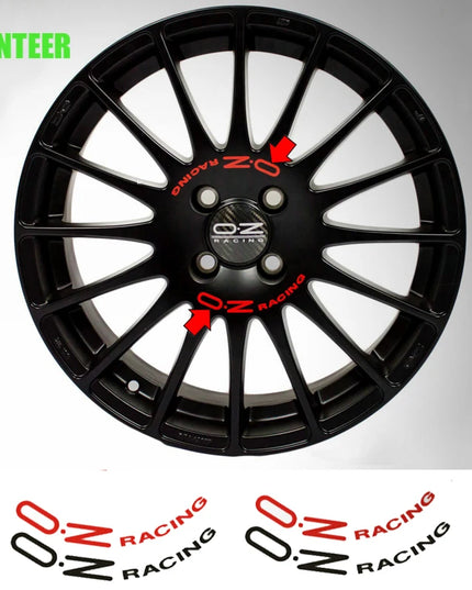 8Pcs OZ Racing Car Wheel Sticker Universal Auto Accessories