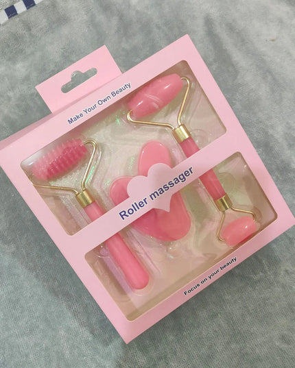 3pcs Set Resin Roller Massager for Face Body Gua Sha Face Care Beauty Health Massage Tool Roller Not Jade Stone Facial Massager