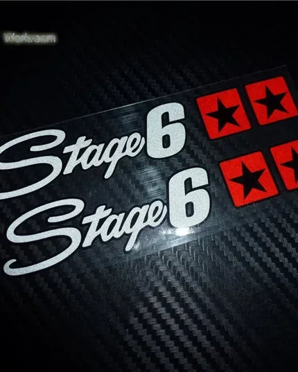 reflective Germany STAGE 6 racing motorcycle stickers motocross car styling moto Exhaust decals sticker  car for  ATV SBK