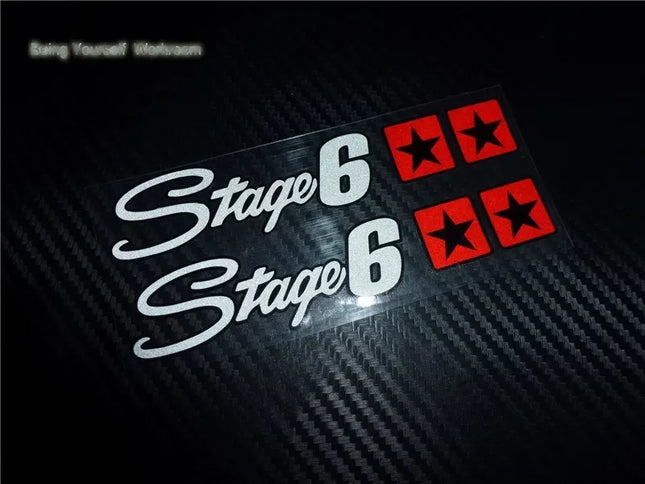 reflective Germany STAGE 6 racing motorcycle stickers motocross car styling moto Exhaust decals sticker  car for  ATV SBK