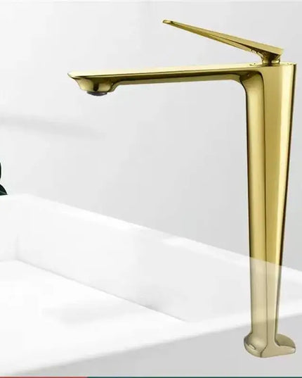 Rose Basin Brushed Gold Tall Bathroom Hot And Cold Black Sink Faucet Deck Mounted Toilet Mixer Water Tap