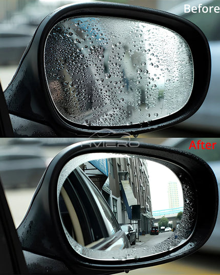 2Pcs Car Sticker Rainproof Film For Car Rearview Mirror Car Rearview Mirror Not Fog Rain Film Clear Sight In Rainy Days Car Film