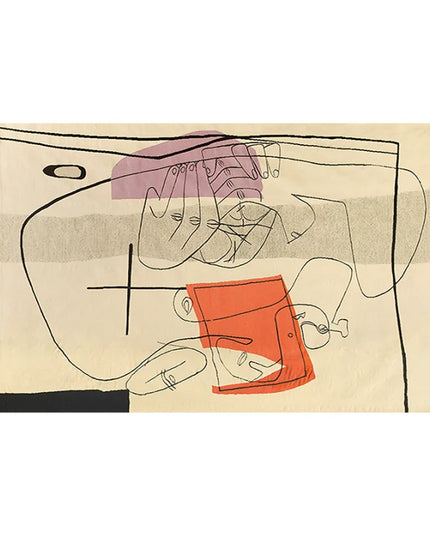 Modern Abstraction Carpets for Living Room Nordic Bedroom Decor Plush Carpet Home Art Floor Mat Large Area Thicken Non-slip Rug