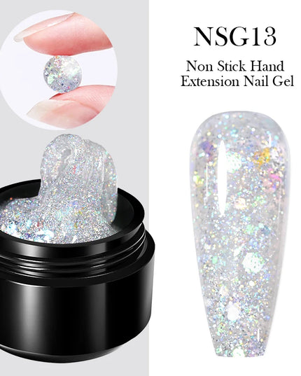 BORN PRETTY 15ml Clear Non Stick Hand Extension Gel 3D Shaping Sculpting Carving Nail Art Solid Hard Gel for Fake Nail