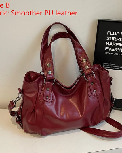 Soft Interior Compartment Shoulder Bags 2025 High Quality Contrasting Colors Bags for Women Fashion Zipper Pu Women's Handbags