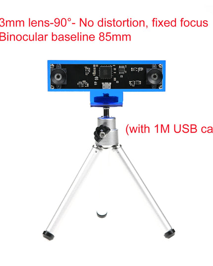 GXIVISION 3D Camera Module 4MP, 30fps Dual Lens  USB Webcam 1080P Synchronous Same Frame,VR Depth Face Detection,3840X1080