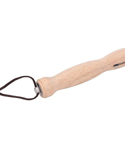 80Cm Barbecue Skewers Stainless Steel Wooden Handle Long Campfire Telescopic Extendable BBQ Fork Barbecue Accessories