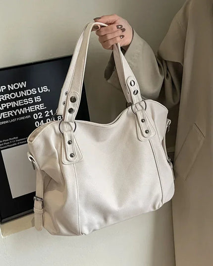 Soft Interior Compartment Shoulder Bags 2025 High Quality Contrasting Colors Bags for Women Fashion Zipper Pu Women's Handbags