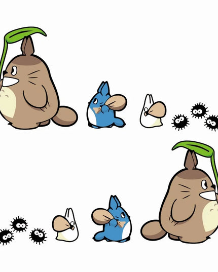 Totoro car stickers Scratches cover cover battery motorcycle helmet Calf electric car decorative stickers