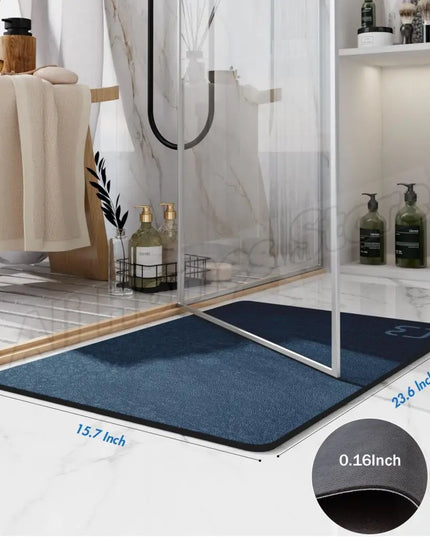 Diatomite Stone Bath Mat Diatomaceous Earth Bath Mat Rug Super Absorbent Non Slip 3.5MM Thickness Bathroom Mat Floor Bathtub Rug