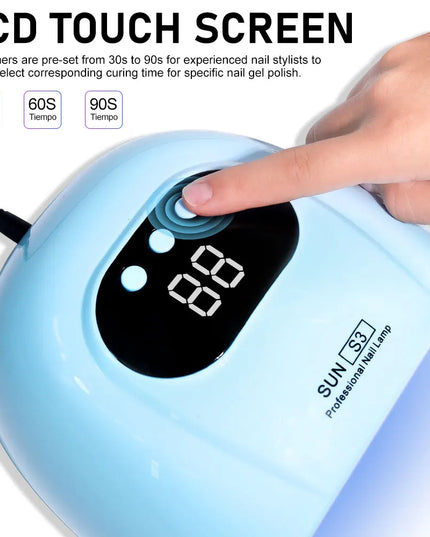 UV LED Nail Lamp Professional Gel Polishing Nail Light 24 LED Nail Art Quick Dryer for Nail Gel Curing Nail Salon Tool