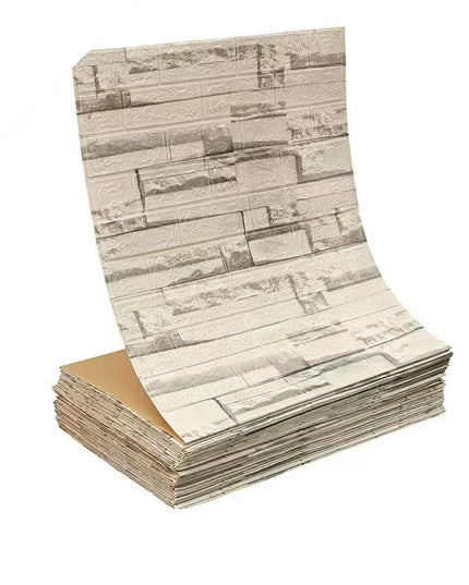 70cmx1/5/10m 3D Wallpaper Decoration Self-adhesive Antique Foam Brick Wallpaper Living Room Bedroom Waterproof 3d Wall Sticker