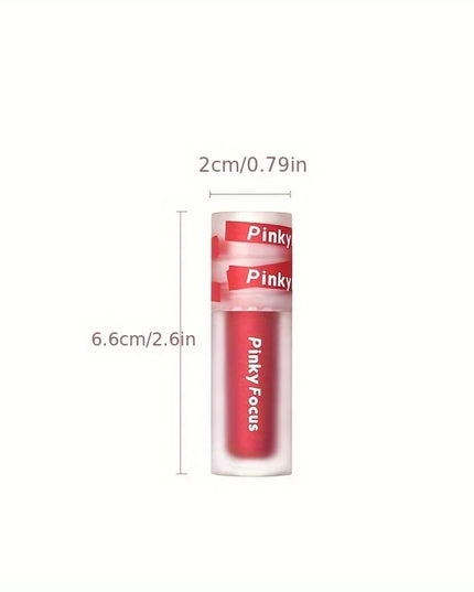 Matte Lip Gloss - Smudge-resistant, non-stick cup waterproof and sweatproof, long-lasting matte silky velvet lip gloss