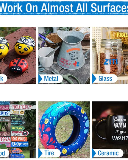 1Pc Car Oily Painting Pen Waterproof Permanent Graffiti Touch Up Tyre Marker Auto Rubber Tire Tread Mark Pen for Bike Cars Metal