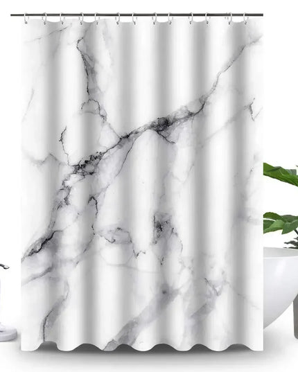 Grey Gold Marble Ink Texture Shower Curtain Set Abstract Modern Shower Curtain for Bathroom Decor Waterproof Washable Fabric