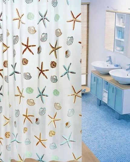 180*200cm Bathroom Curtain Waterproof Shower Curtain with 12 Curtain Hooks and Rings Shower Curtain Set