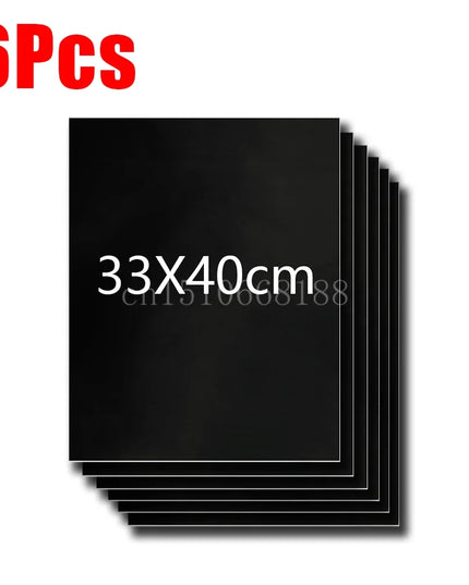 1-6Pcs BBQ Grill Mat Non-stick Mat Heat Resistant Grill Mat Outdoor Baking Reusable Barbecue Party Mat 40x50cm 33x40cm