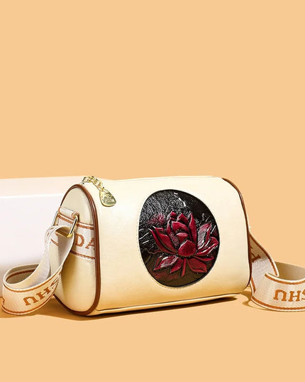 Casual Women Handbag Soft Leather Shoulder Crossbody Bags for Women 2024 New Fashion Print Ladies Messenger Tote Bag