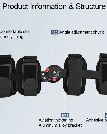 Adjustable Hinged Orthopedic Knee-Joint Support Knee Leg Brace Protector Post Surgery Bone Orthosis-Ligament Care Joint Support