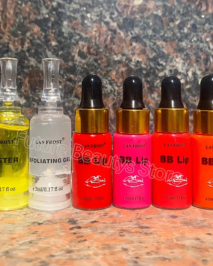 5ml BB Lips Ampoule Serum Starter Kit Semi-Permanent BB Lip Gloss Tinted Pigment Lasting Moisturizing For Lip Care Glow
