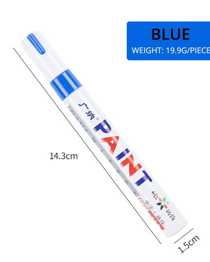 1pcs White Waterproof Cars Wheel Tire Oily Mark Pen Auto Rubber Tyre Paint Pen Cd Metal Permanent Paint Marker Graffiti Touch Up