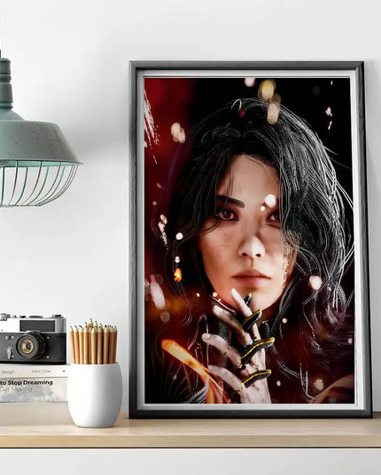 1pc Game Clair O-Obscur E-Expedition 33 Poster Self-adhesive Art Waterproof Paper Sticker Coffee House Bar Room Wall Decor