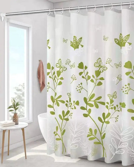 Mildew Proof Shower Curtain High Quality PEVA with 12 Hook Bathroom Curtain 180*150cm Thickened Printed Shower Curtain