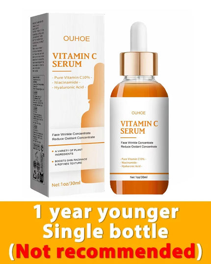Vitamin C Wrinkle Remover Face Serum Lifting Firming Fade Fine Lines Anti-aging Essence Whitening Brighten Nourish Skin Care