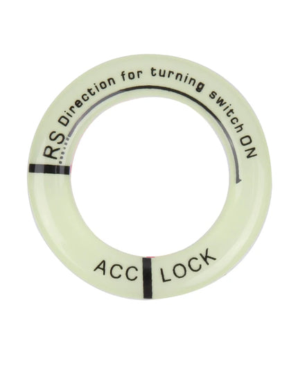 Night Luminous Car Ignition Key Ring Stickers Auto Motorcycle 3D Decals Decoration Key Fluorescent Circle