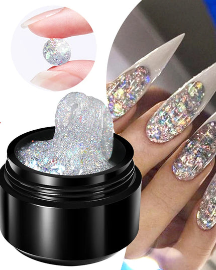 BORN PRETTY 15ml Clear Non Stick Hand Extension Gel 3D Shaping Sculpting Carving Nail Art Solid Hard Gel for Fake Nail
