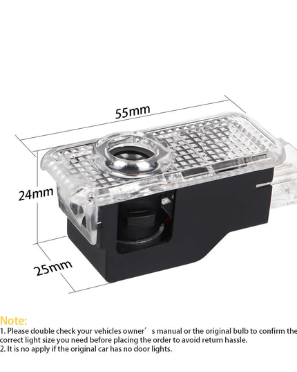 LED Car Door Projector Ghost Shadow Welcome Light Accessories For AUDI A1 A3 8P 8L 8Y A4 A5 A6 A7 A8 Q3 8U Q5 Q7 Q8 TT Sportback