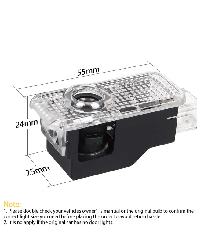 LED Car Door Projector Ghost Shadow Welcome Light Accessories For AUDI A1 A3 8P 8L 8Y A4 A5 A6 A7 A8 Q3 8U Q5 Q7 Q8 TT Sportback