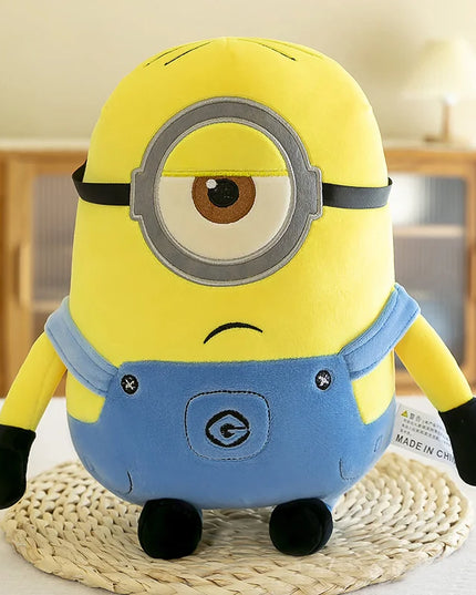 Minions Movie Periphery Yellow Plush Bob Plush Stuart Stuffed Toys In Jeans Soft Dolls Pillow Decoration Children Birthday Gift