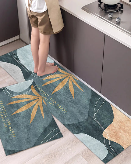 Non-slip Kitchen Mat Long Rugs Crystal Velvet Carpet for Living Room Absorbent Foot Mats Bedroom Doormat Alfombra Small Rugs