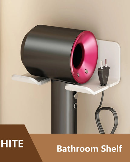 Hair Dryer Holder Wall Dryer Cradle Straightener Stand Hairdryer Organizer Box Toilet Blower Holder Shelf Bathroom Accessories