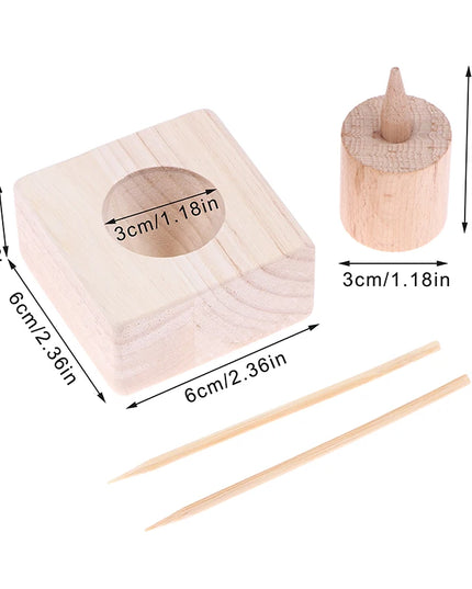 DIY Moxibustion Tower Wooden Mould Pure Wormwood Moxa Traditional Chinese Medicine Therapy Body Massager Warm Uterus Health