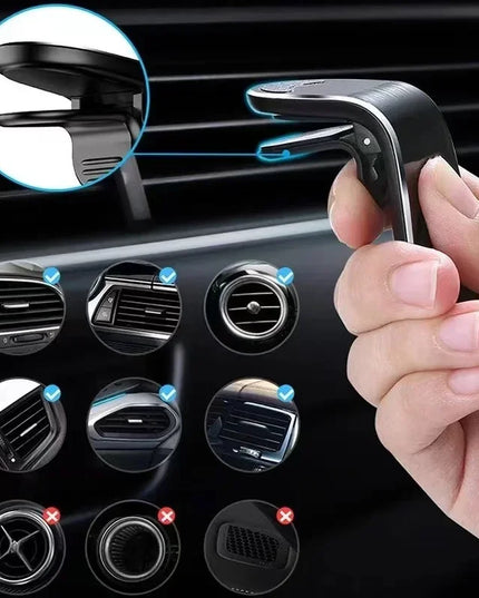 Magnetic Car Phone Holder Metal Stand Accessories For Audi Sline RS A3 A4 A6 A5 Q5 A1 Q7 Q3 Q2 Q8 A7 A8 TT S1 SQ5 RSQ3 RSQ8