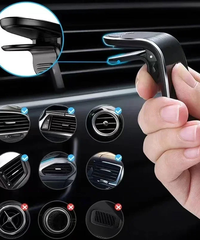 Magnetic Car Phone Holder Metal Stand Accessories For Audi Sline RS A3 A4 A6 A5 Q5 A1 Q7 Q3 Q2 Q8 A7 A8 TT S1 SQ5 RSQ3 RSQ8