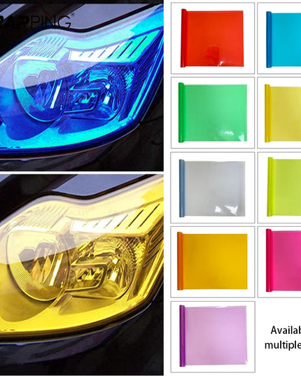 Gloss Transparent Light Black Smoke PVC Film Tint 30 X60cm Headlight Taillight Wrap Cover Film Foil Sticker Cover Car Styling