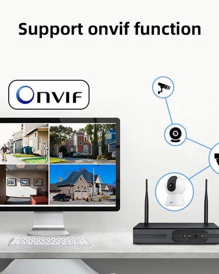 KERUI Indoor Wireless 8MP 4K HD Tuya Smart Mini WiFi IP Camera Security Home Surveillance Camera CCTV With Auto Tracking