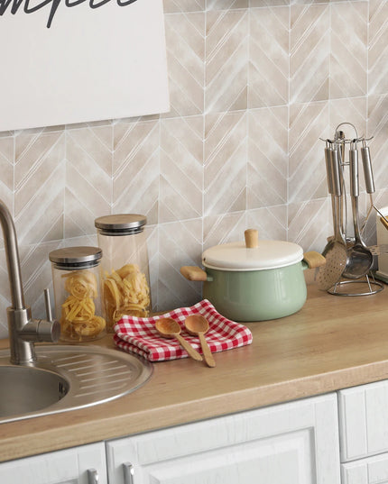 3D self-adhesive wall stickers, waterproof and easy to clean, suitable for kitchen, bathroom, living room, dining room, etc.