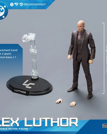 Fondjoy New Superman Lex Luthor 1/9 Action Figure DC Movie Version Gunn's New Superman Figure Ornaments for Toys and Boys Gifts