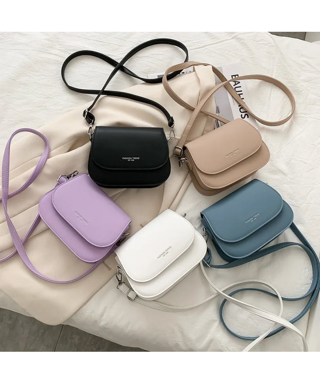 Saddle bag women's crossbody bag bag girl, summer simple fashion trend, foreign shoulder bag women